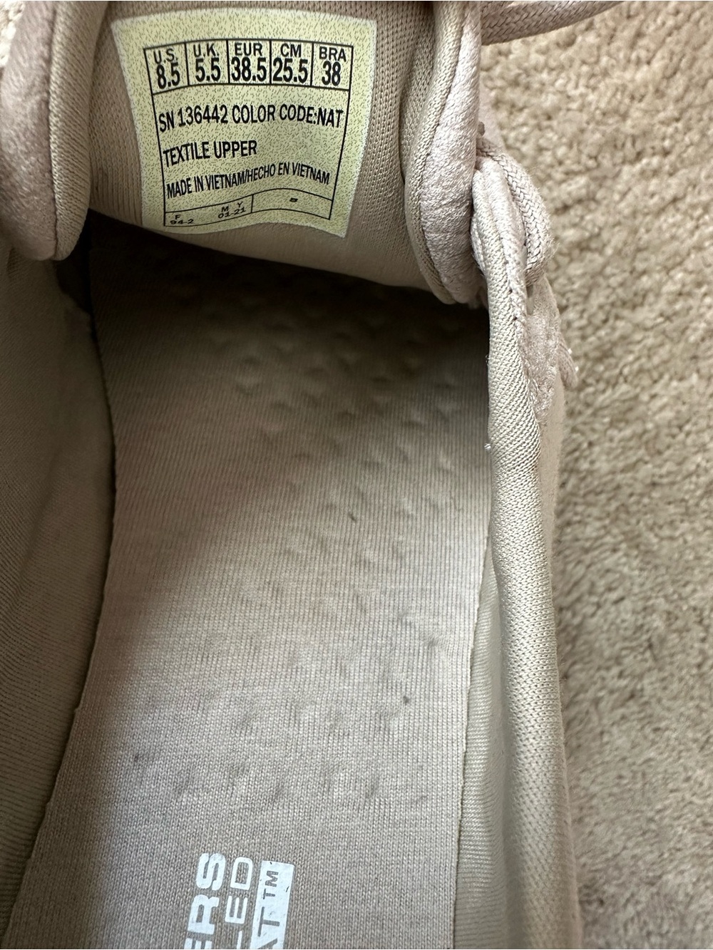 Skechers GOwalk Boat Shoes – Taupe/Nude | Lightweight & Comfy - Picture 7 of 7